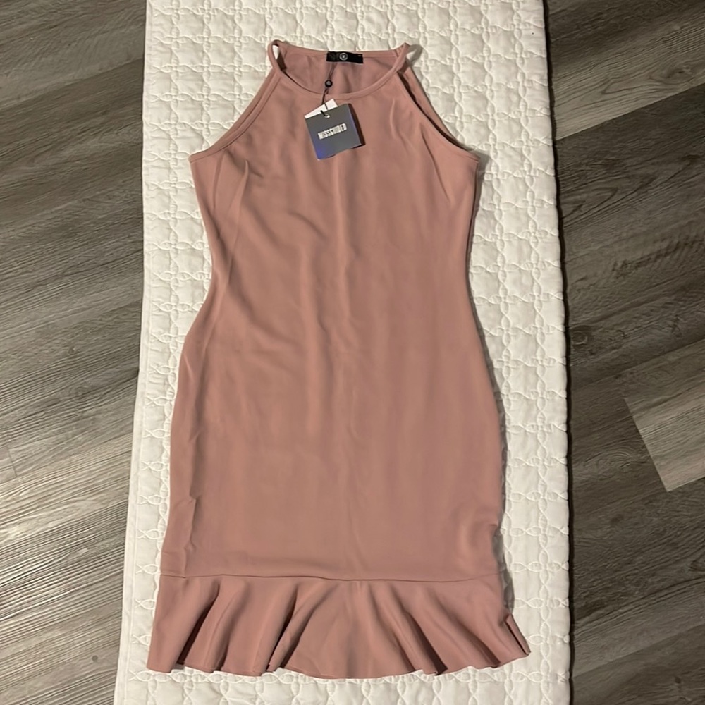 Above the knee pink spring/summer dress